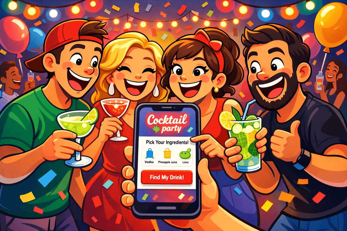 Close-up of colorful cocktails on a bar
